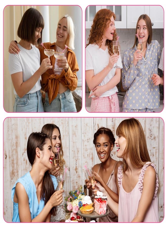 Yuanchu 30 Pack Coquette Acrylic Bow Drink Stirrers, Pink Swizzle Sticks for Cocktail Coffee Reusable Stirrers for Bachelorette Wedding Bridal Shower Party Decorations Supplies(Pink) - Image 4